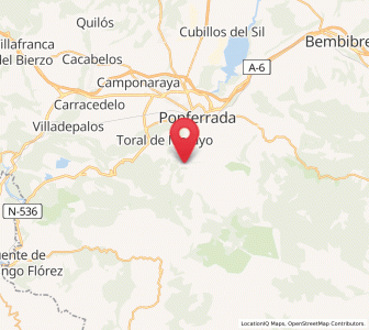 Map of Valdecañada, Castille and León