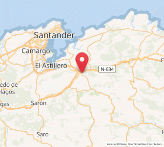 Map of Valdecilla, Cantabria