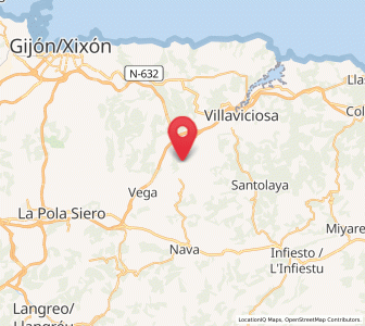 Map of Valdediós, Asturias