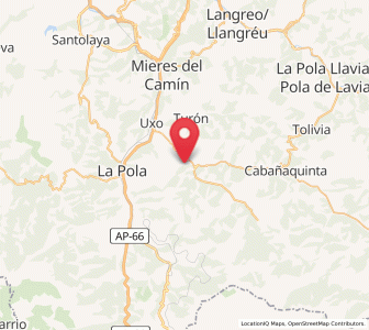 Map of Valdefarrucos, Asturias