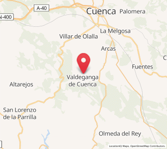 Map of Valdeganga de Cuenca, Castille-La Mancha