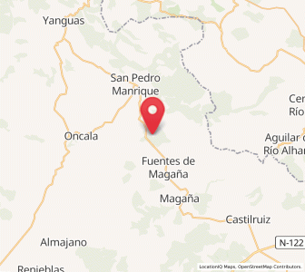 Map of Valdelavilla, Castille and León