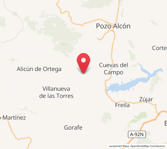 Map of Valdemanzanos, Andalusia