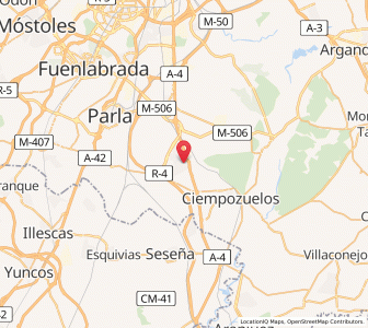 Map of Valdemoro, Madrid