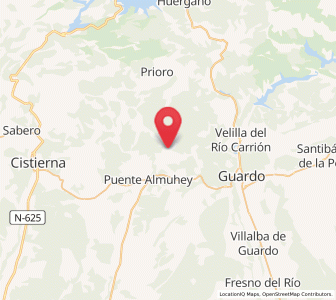 Map of Valderrueda, Castille and León