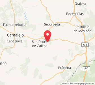 Map of Valdesaz, Castille and León