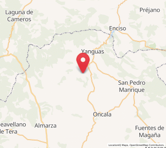 Map of Valduérteles, Castille and León