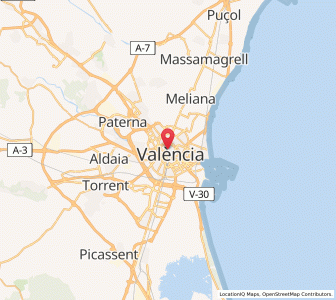 Map of Valencia, Valencia