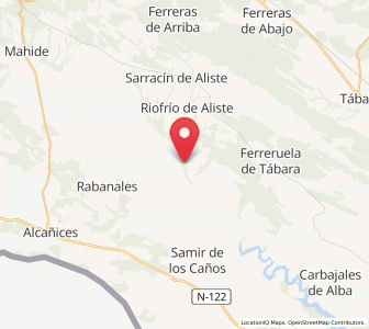 Map of Valer, Castille and León