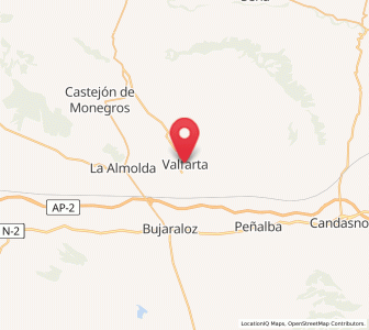 Map of Valfarta, Aragon