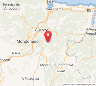 Map of Valiña, Galicia