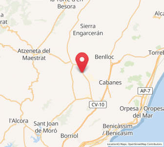 Map of Vall d'Alba, Valencia