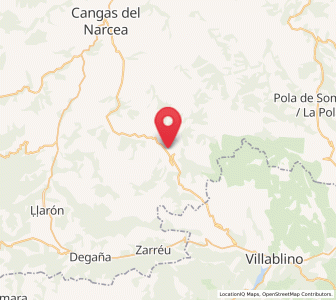 Map of Vallado, Asturias