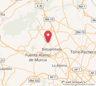 Map of Valladolises, Murcia
