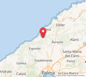 Map of Valldemossa, Balearic Islands