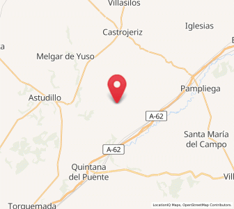 Map of Vallegera, Castille and León
