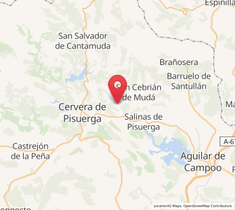 Map of Vallespinoso de Cervera, Castille and León