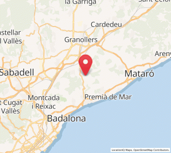 Map of Vallromanes, Catalonia