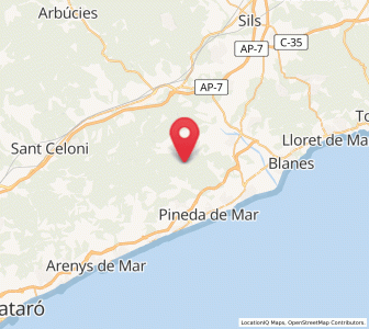 Map of Valmanyá, Catalonia
