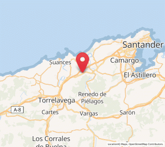 Map of Valmoreda, Cantabria