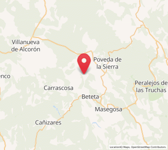 Map of Valsalobre, Castille-La Mancha