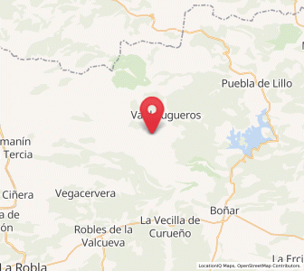 Map of Valverde de Curueño, Castille and León