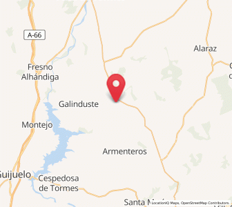 Map of Valverde de Gonzaliáñez, Castille and León