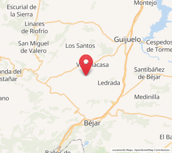 Map of Valverde de Valdelacasa, Castille and León