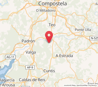Map of Vea, Galicia