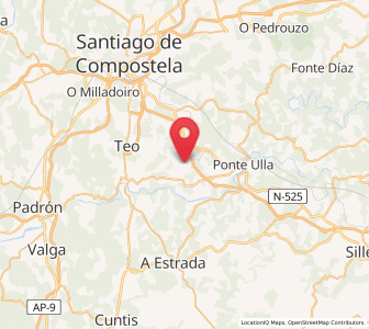 Map of Vedra, Galicia