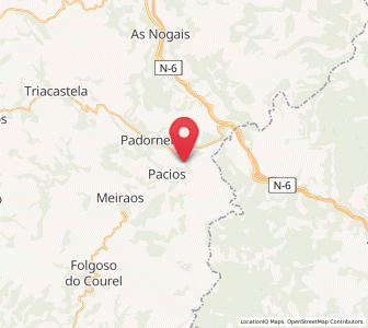 Map of Vega de Forcas, Galicia