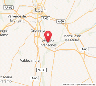 Map of Vega de Infanzones, Castille and León