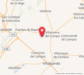Map of Vega de Villalobos, Castille and León