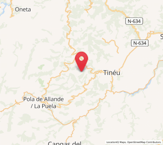 Map of Vega del Rey, Asturias