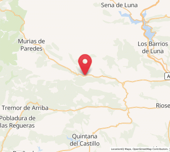 Map of Vegarienza, Castille and León