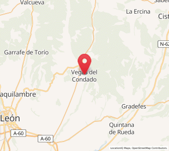 Map of Vegasdel Condado, Castille and León
