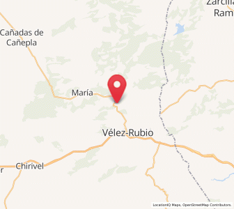 Map of Vélez-Blanco, Andalusia