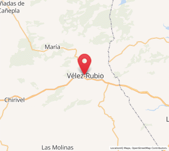 Map of Velez Rubio, Andalusia