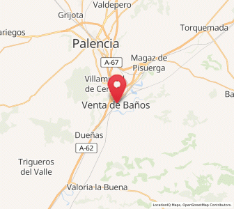 Map of Venta de Baños, Castille and León