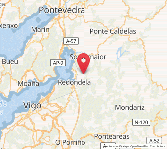 Map of Ventosela, Galicia