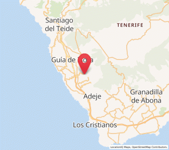 Map of Vera de Erque, Canary Islands