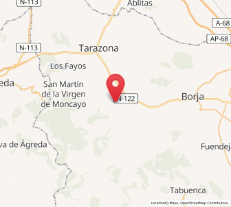 Map of Vera de Moncayo, Aragon