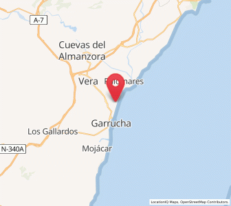Map of Vera Playa, Andalusia