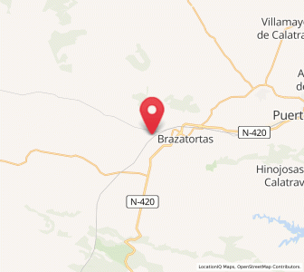 Map of Veredas, Castille-La Mancha