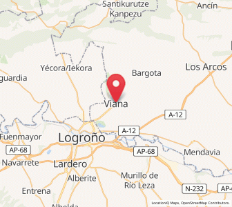 Map of Viana, Navarre