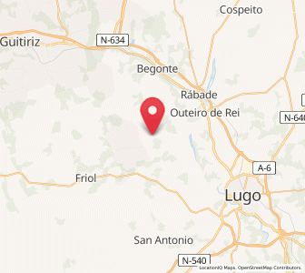 Map of Vicinte, Galicia