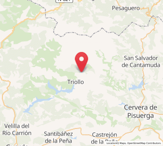 Map of Vidrieros, Castille and León