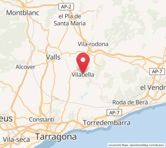 Map of Vilabella, Catalonia