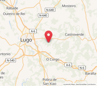 Map of Vilachá, Galicia