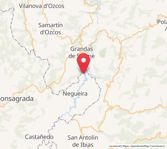 Map of Vilagudín, Galicia